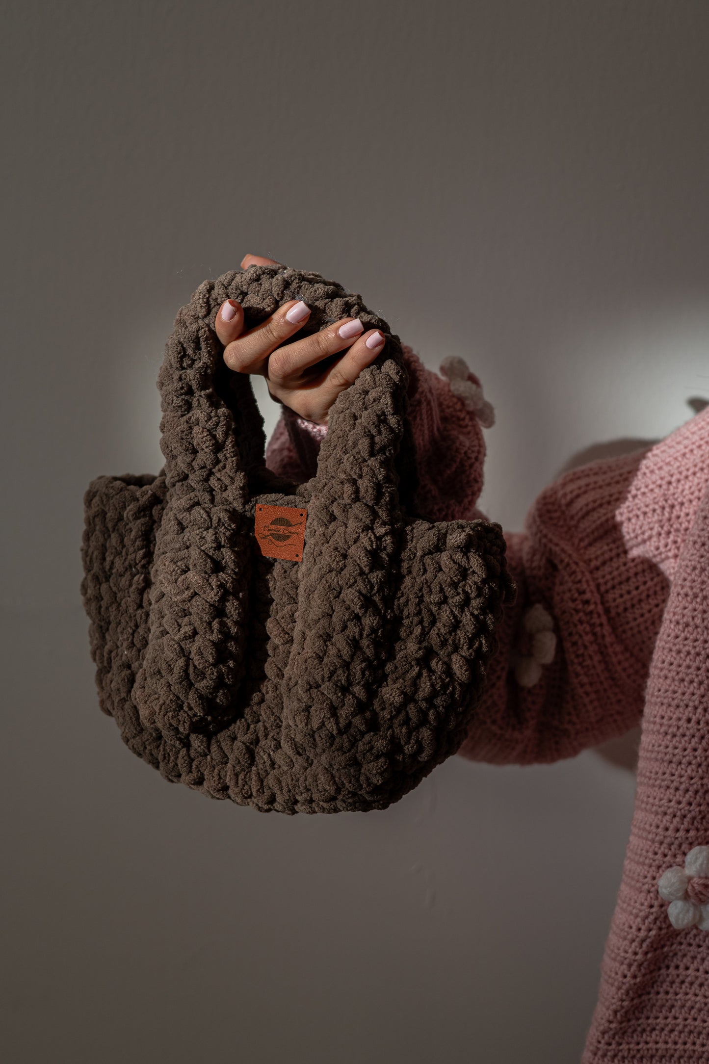 Brown teddy-bear bag