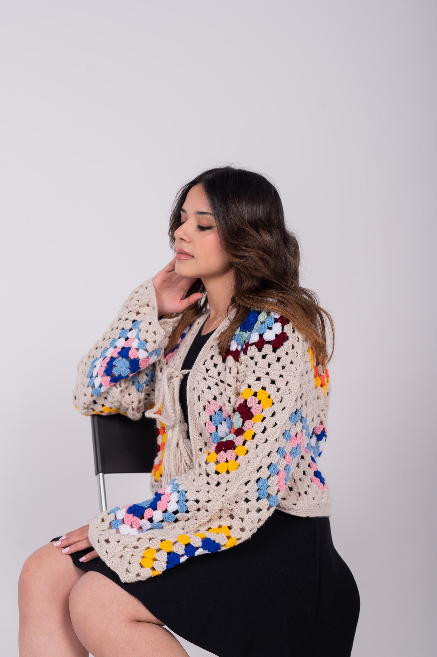 Multi-color long-sleeve jacket