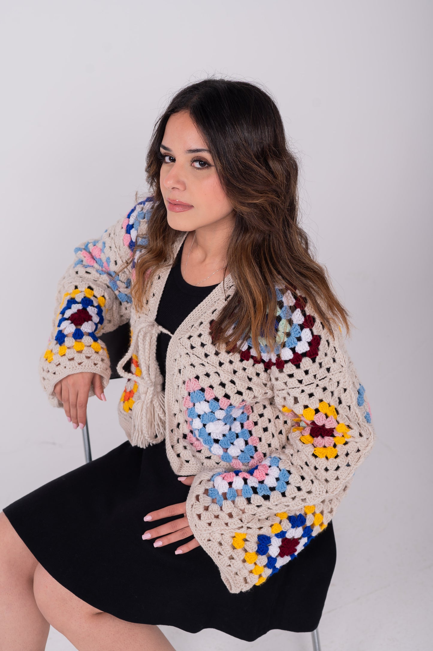 Multi-color long-sleeve jacket