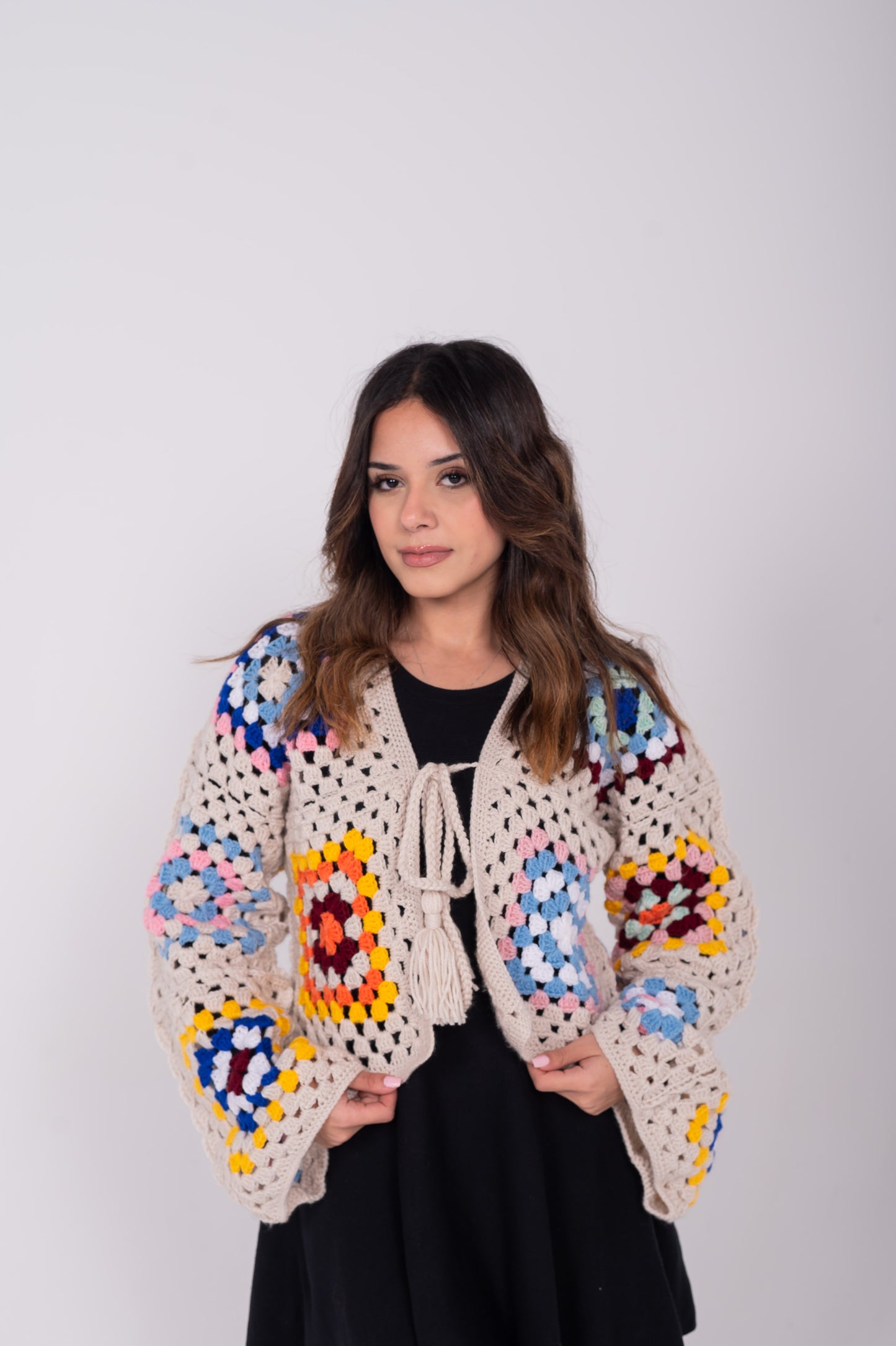 Multi-color long-sleeve jacket